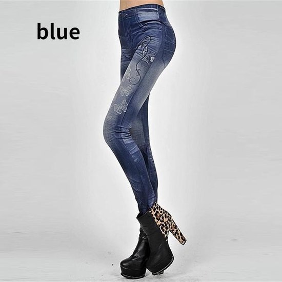 Damens skinny legging jeans-look 