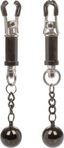CalExotics - Weighted Twist Nipple Clamps - Bondage / SM Nipple clamps Zilver