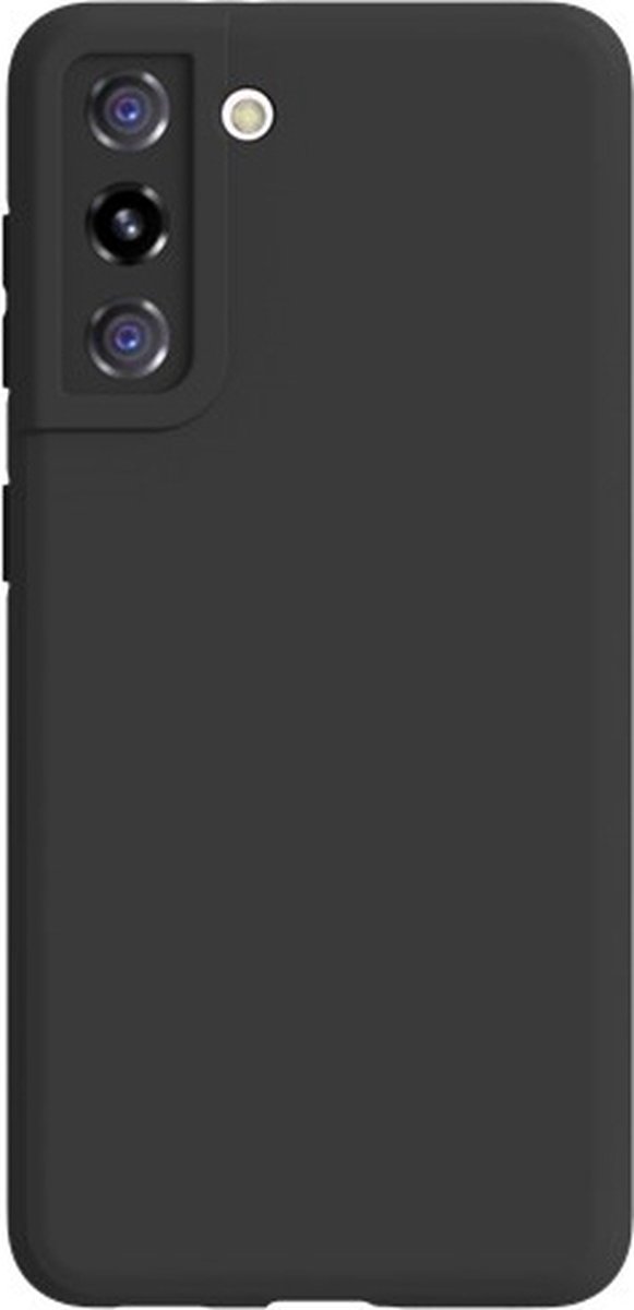 Geschikt voor Samsung Galaxy S21FE Hoesje - Samsung S21FE Zwart Siliconen Case