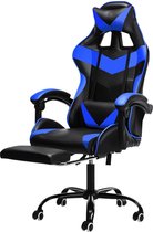 UPSTOP Professionele Gaming Stoel - Bureaustoel - Voetensteun & Neksteun - Ergonomisch ontwerp - Venom Blue