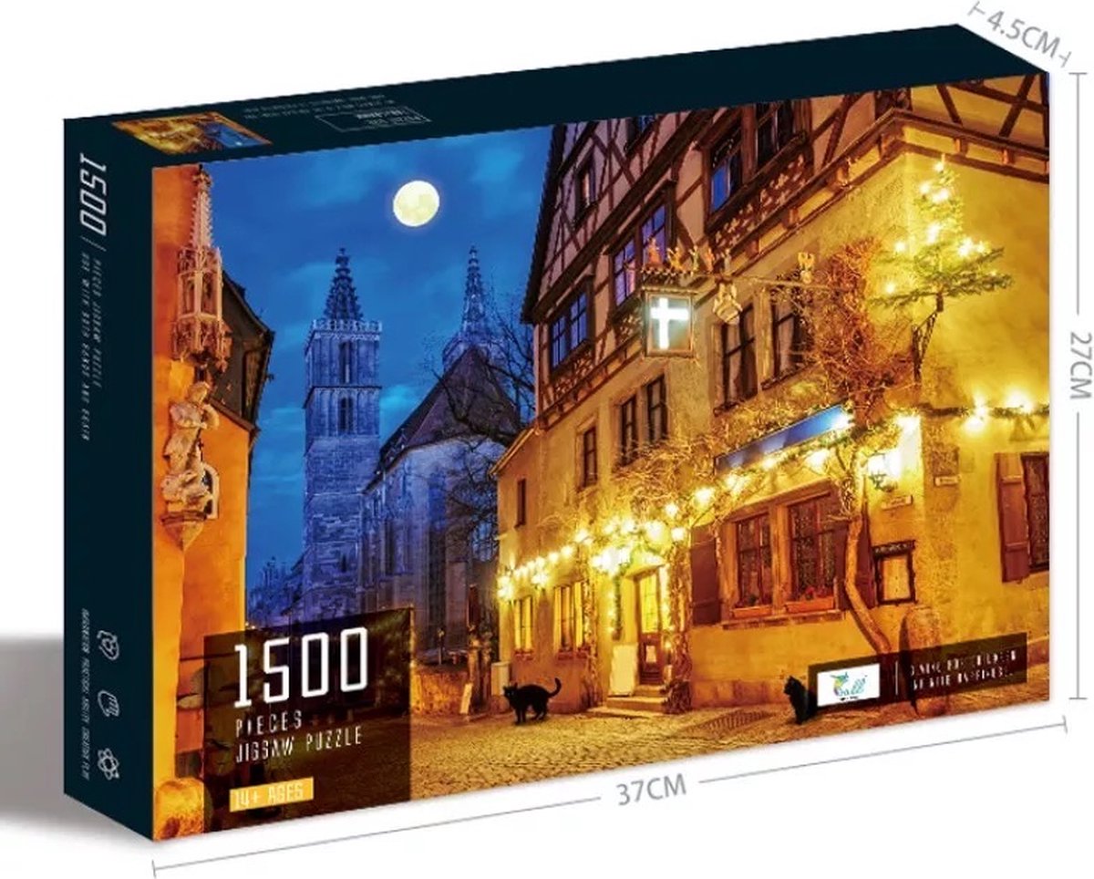 Jigsaw Legpuzzel ‘Oranje Nacht’ Puzzel 1500 Stukjes Volwassenen