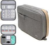 WiWu Cozy Storage Bag - Large - organizer voor tablet, elektronica & kabels (25.5x18x7cm) - Grijs
