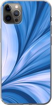 Geschikt voor iPhone 13 Pro Max hoesje - Blauw - Abstract - Design - Siliconen Telefoonhoesje