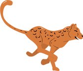 Cheetah Sticker - Zoogdieren Cheetahs Jaguars Jachtluipaard - Savanne - Handgemaakte Stickers - Journaling - Bullet Journal - Scrapbooking - Leuke Stickers - Laptop Sticker - Telef