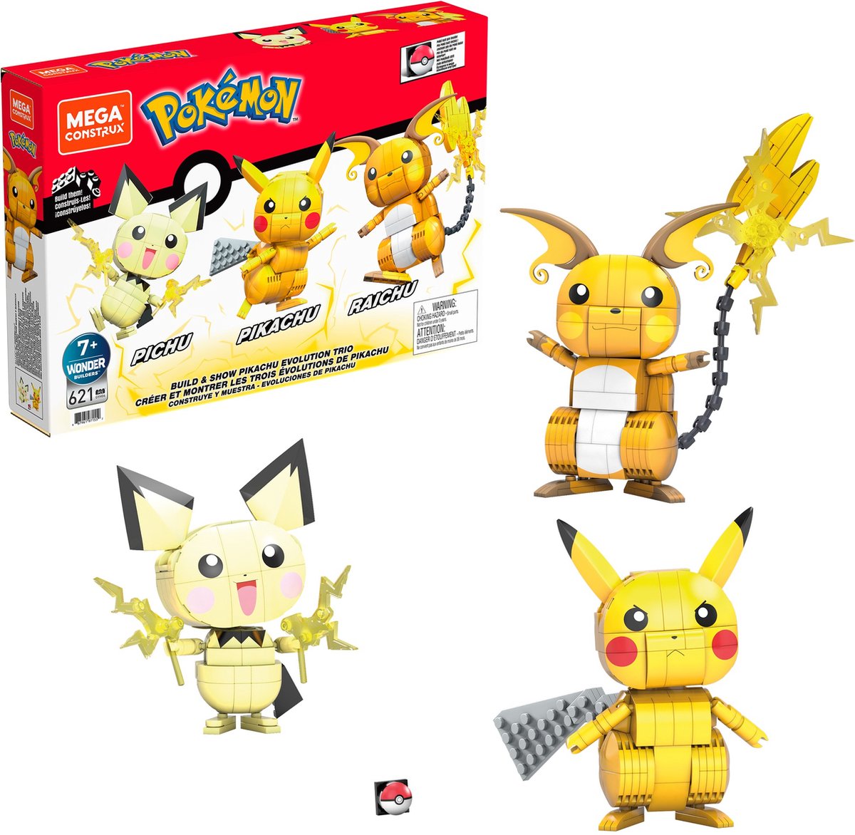 Mega construx Construx Pokémon Coleccionista Pikachu Figura De 900