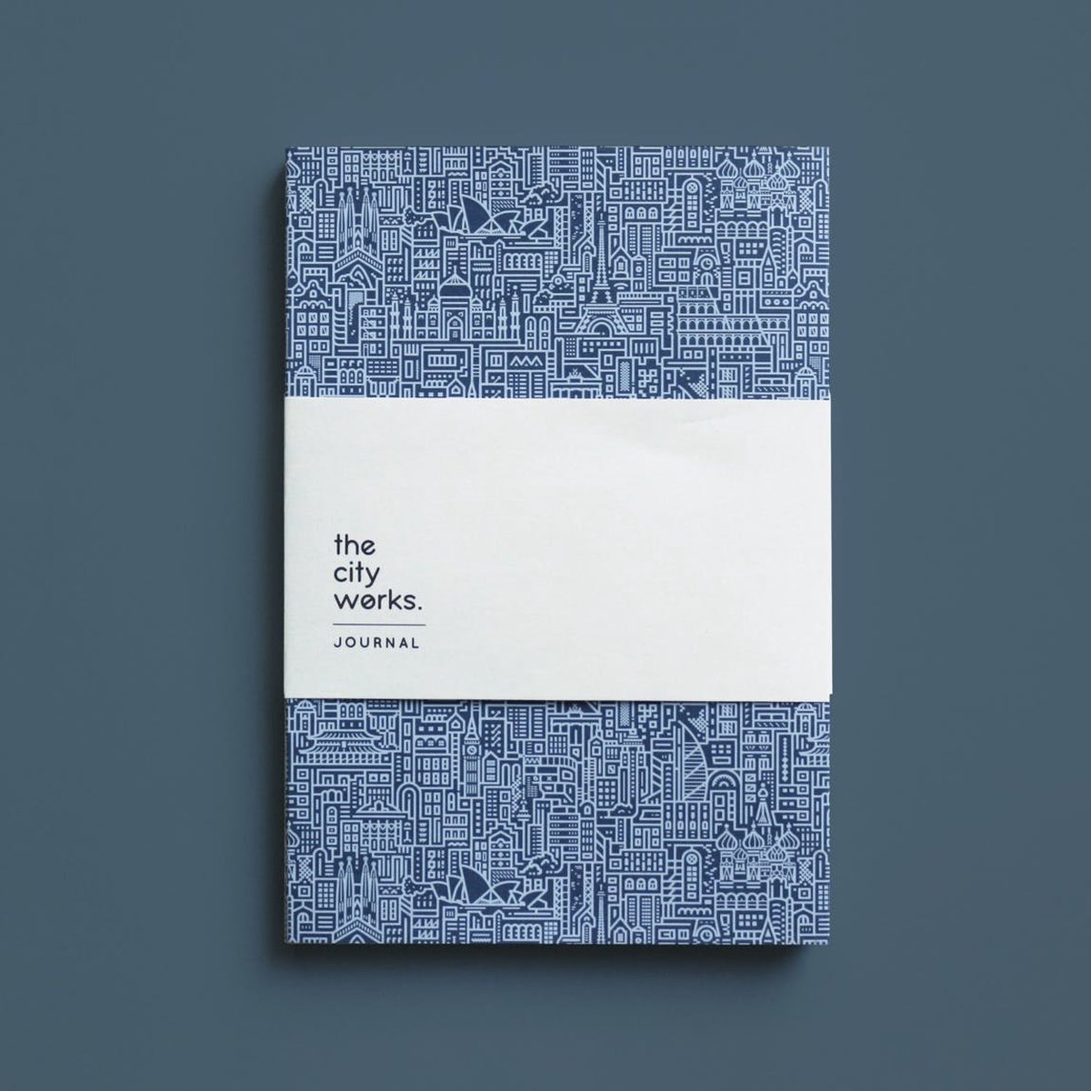 The City Works - Journal - notebook - A5 formaat - Blauw