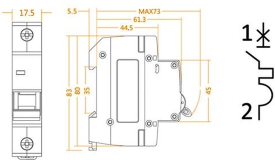 Eaton NZMB1-M100 Stroomonderbreker 3P 100A 25kA NZM1 IEC - 265714