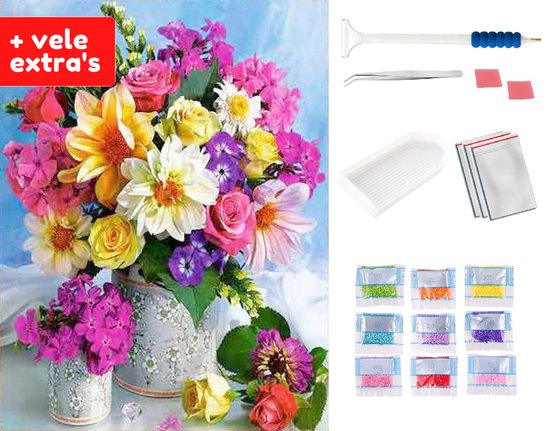 QENSPE Diamantkunst kits voor volwassenen, doe-het-zelf diamant schilderij F1 auto, rond full drill, 5D kleurrijke diamanten dots mozaïek schilderij, kristal edelsteen kunst ambacht voor thuis