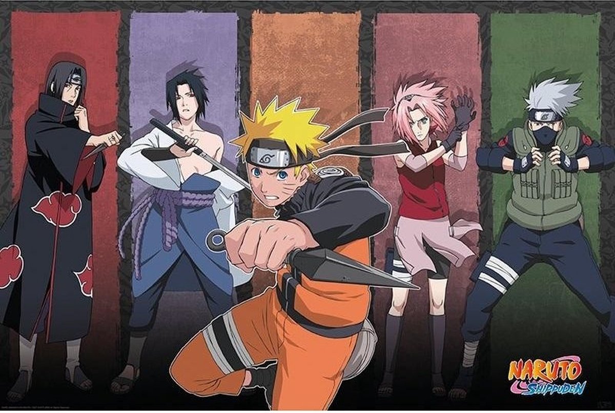 Affiche ABYstyle Naruto Shippuden Naruto et ses alliés 91,5x61cm | bol.com