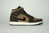 Air Jordan 1 Mid SE Dark Chocolate - DC7294-200 - Maat 43 - Bruin - Schoenen