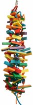 Zoo-Max Sisal Elegantissimo 85 cm - speelgoed voor papegaaien - sloopspeelgoed - hout - papegaai - touw - speeltje voor ara