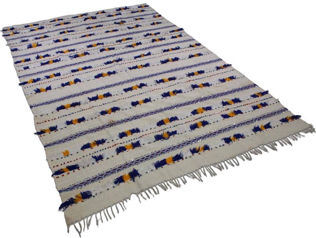 Safaary - Marokkaanse Handira bedsprei Vintage 279 x 176cm