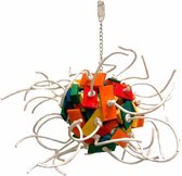 Zoo-Max Extreme Fireball X-Large - speelgoed voor papegaaien - sloopspeelgoed - hout - papegaai - speeltje voor ara