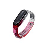 Horlogeband geschikt Voor Mi Band 5/6 - Horloge Band - Polsband - Vervanging Bandjes - Transparant Roze