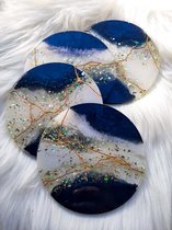 Epoxy Hars & Druzy Starterskit "The Aphrodite Set"- Maak Je Eigen Geodekunst - Geode Art Met Epoxy & Kristallen - Epoxy Kunst Pakketten - Craft Met Kristallen - Kristallen In Kunst