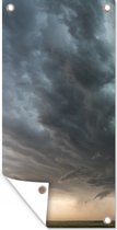 Poster de jardin Nuages sombres dans le Colorado américain - 30x60 cm - Toile jardin - Poster extérieur