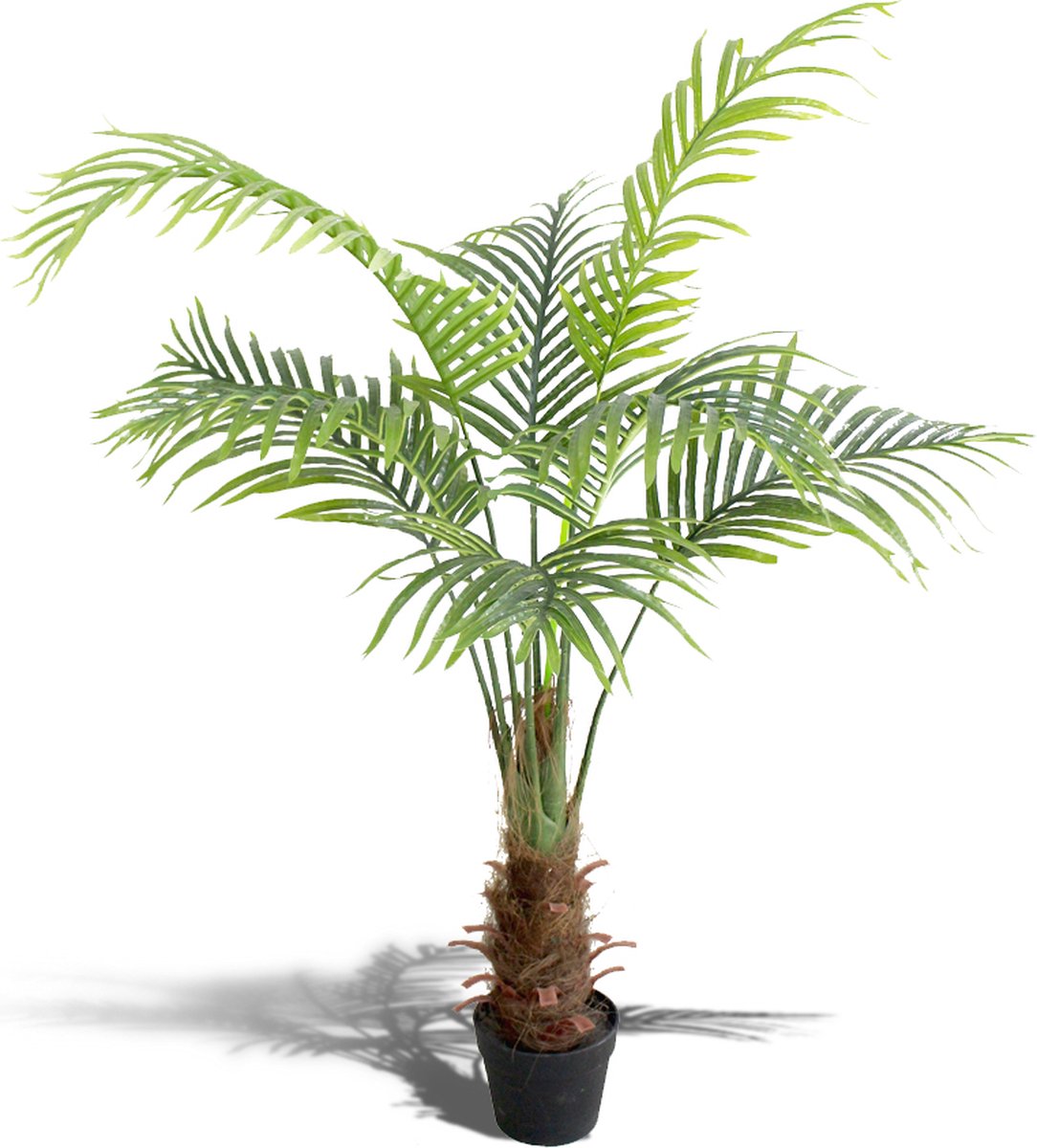 Kazeila Kunstplant Ficus Benjamini 180 cm decoratieve planten, kunstmatige FJ-plastic planten, grote kunstboom met natuurlijke stammen voor woonkamer, slaapkamer, kantoor, kamer, decoratie (1 stuks