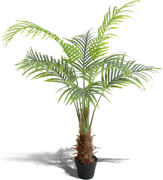 Kunstpalm - palmboom kunstplant - voor binnen en buiten - in pot - Moederdag cadeautje - 120 cm