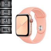 RipaWare Sport Watch bandje - Geschikt voor Apple - Silicone - 38, 40, 41mm - M/L - vintage rosé