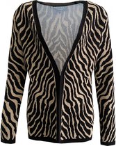 ELVIRA COLLECTIONS CARDIGAN MARTY ZEBRA BLACK