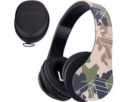 PowerLocus P2 draadloze Over-Ear Koptelefoon Inklapbaar koptelefoon voor kinderen - veilig volume van 85 dB- Bluetooth Hoofdtelefoon - Met microfoon