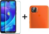 Beschermglas Xiaomi Redmi 9C Screenprotector 1 stuk - Xiaomi Redmi 9C Screen Protector Camera - 1 stuk