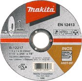 Makita doorslijpschijf 115x1.0mm rvs B-12217 (10st)