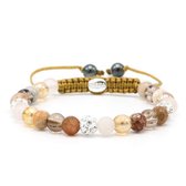 Karma armband 83721 Spiral Nature Element XS (white crystal)
