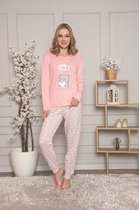 2-Pack Sophia Mila Dames Luxe Pyjama | 2-delige Set | Lange Mouwen | Pyama Dames Volwassenen | Lange mouw | Blouse | Katoen | Pyjama Dames | Maat M