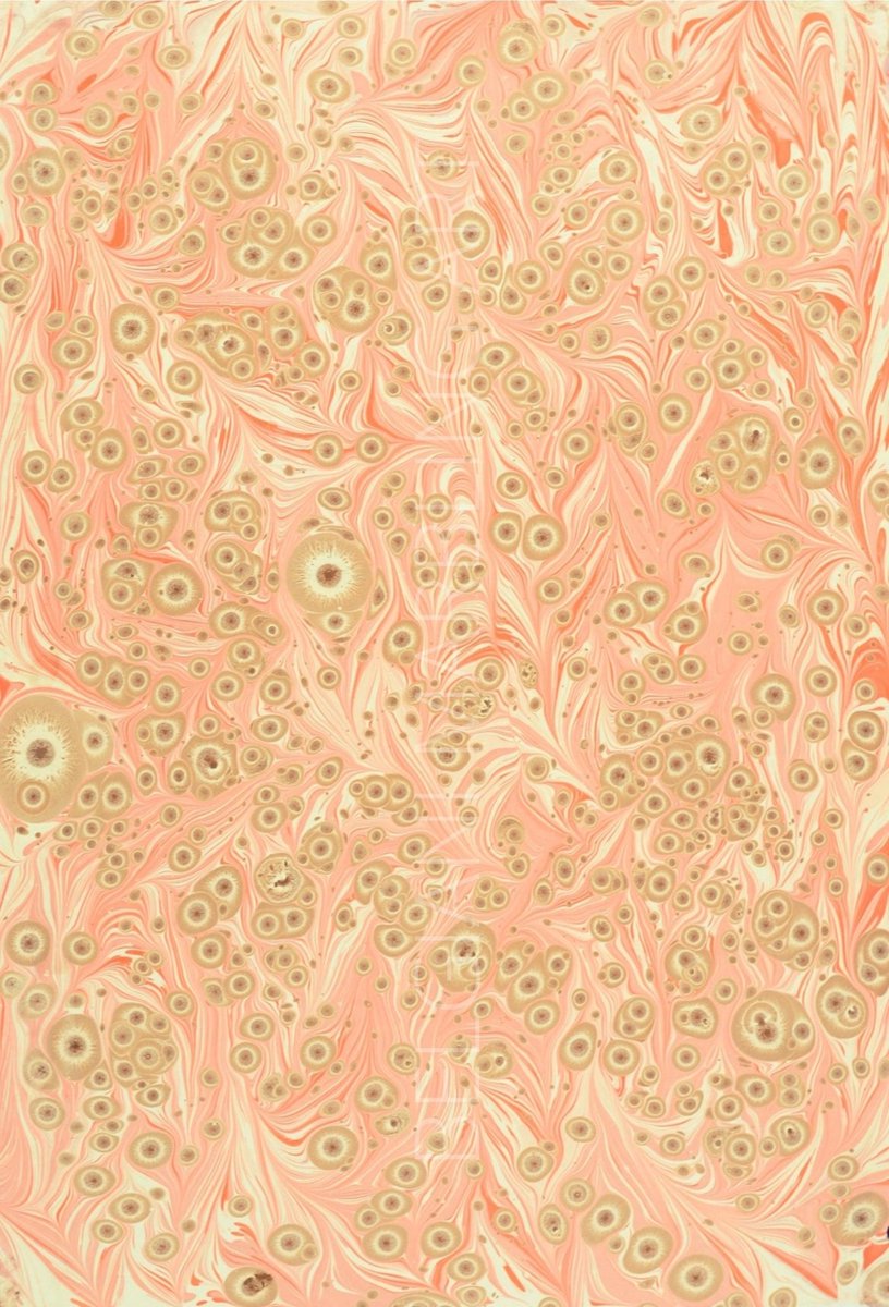 Originele handgemaakte Turkse kunst Ebru, Turkse papier marmering, 35x50cm decoratief papier voor boekbinden, kunst aan de muur, woondecoratie