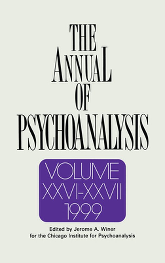 The Annual of Psychoanalysis, V. 26/27 - cover