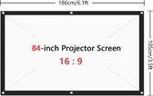 Dakta® Projectiescherm | Beamerscherm | Projector | Doek | Beamerscherm | 84 INCH