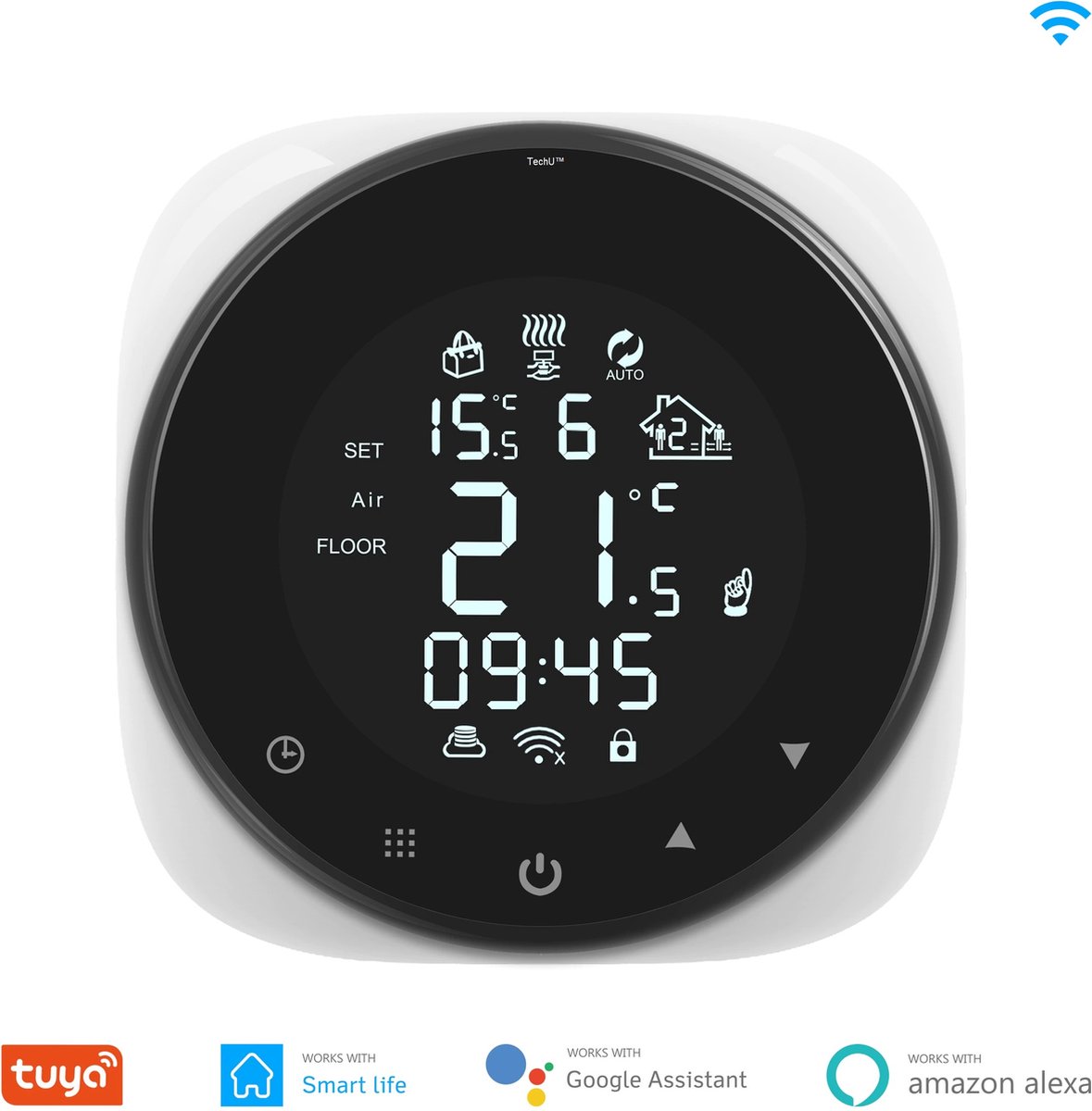 TechU™ Slimme Thermostaat Cozy – Wit – Alleen voor Elektrische  Vloerverwarming – App &... | bol