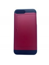 iPhone 7/8 Plus pashouder hoesje - pasjes - Telehoesje - slide armor - apple - iPhone - Opberging - Creditcard - 2 in 1 - In 7 kleuren - Zwart - Donker blauw - Donker groen - Grijs - Goud - Rood - Zilver