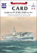 bouwplaat, schaalmodel in karton van US Card MAC ship,  schaal 1/400