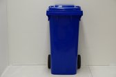 120 liter blauw   Kunststof Kliko Afval Rolcontainer container -