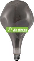 LEDatHOME - XXL LED Lamp Peer A165 Gestoten Rokerige dubbele spiraalvormige gloeidraad 5W E27 Dimbaar 2000K