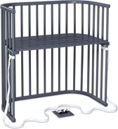 babybay Bijstelbedje Boxspring grijs
