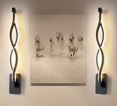 Essassi Home - Black Infinity - Moderne wandlamp - Voor binnen - LED - Cool White - 24w