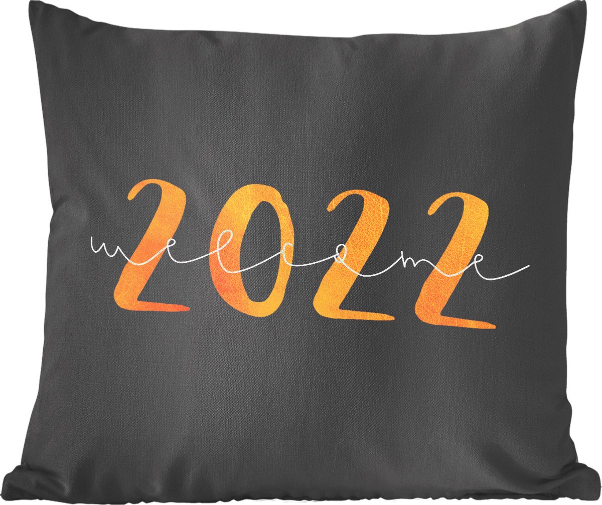 Sierkussen Oud En Nieuw Quotes Luxe Multicolor 45 Cm X 45 Cm