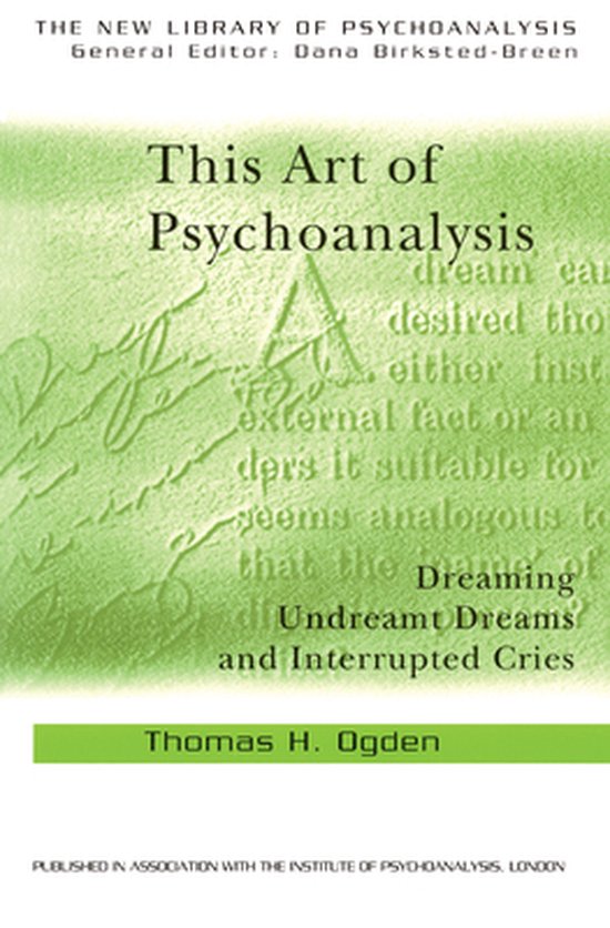 This Art of Psychoanalysis - cover