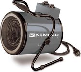 Kemper Heteluchtkanon / Elektrische heater - 3 standen 1500W/3000W en ventilator -  400 m3/h