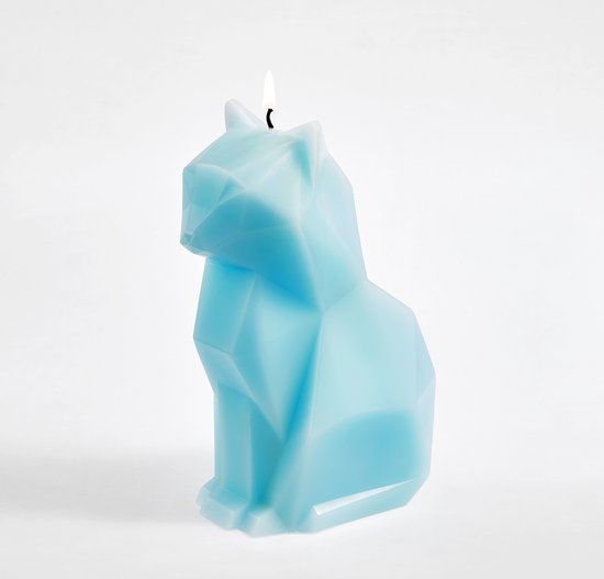 PyroPet Kisa Light Blue (Scented) - Cat Candle