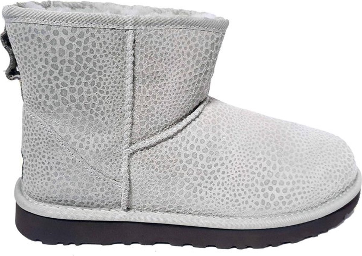 UGG Suede Dames Boot Classic Mini Glitzy 1019637 Grey / Silver (Grv) EU 38