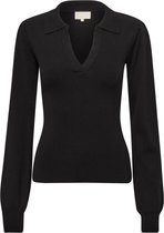 Minus Trui Mi4287 Camari Knit Pullover 100 Black Dames Maat - M