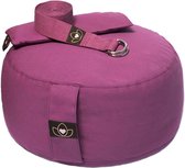 Pakket meditatiekussen, oogkussen en riem aubergine - Lotus