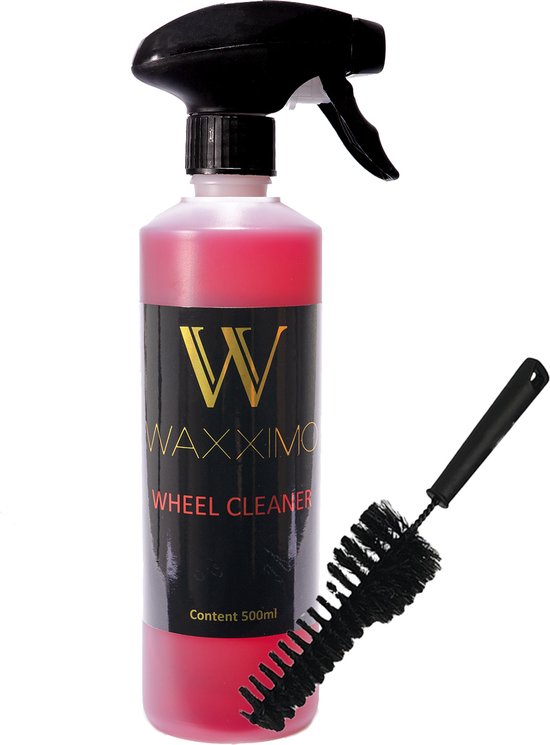 Waxximo COMBIDEAL Velgenreiniger + Wheel woolie - Velgenborstel - ZUURVRIJ - Velgen reinigen auto - Auto velgen schoonmaken - Wheel woolies
