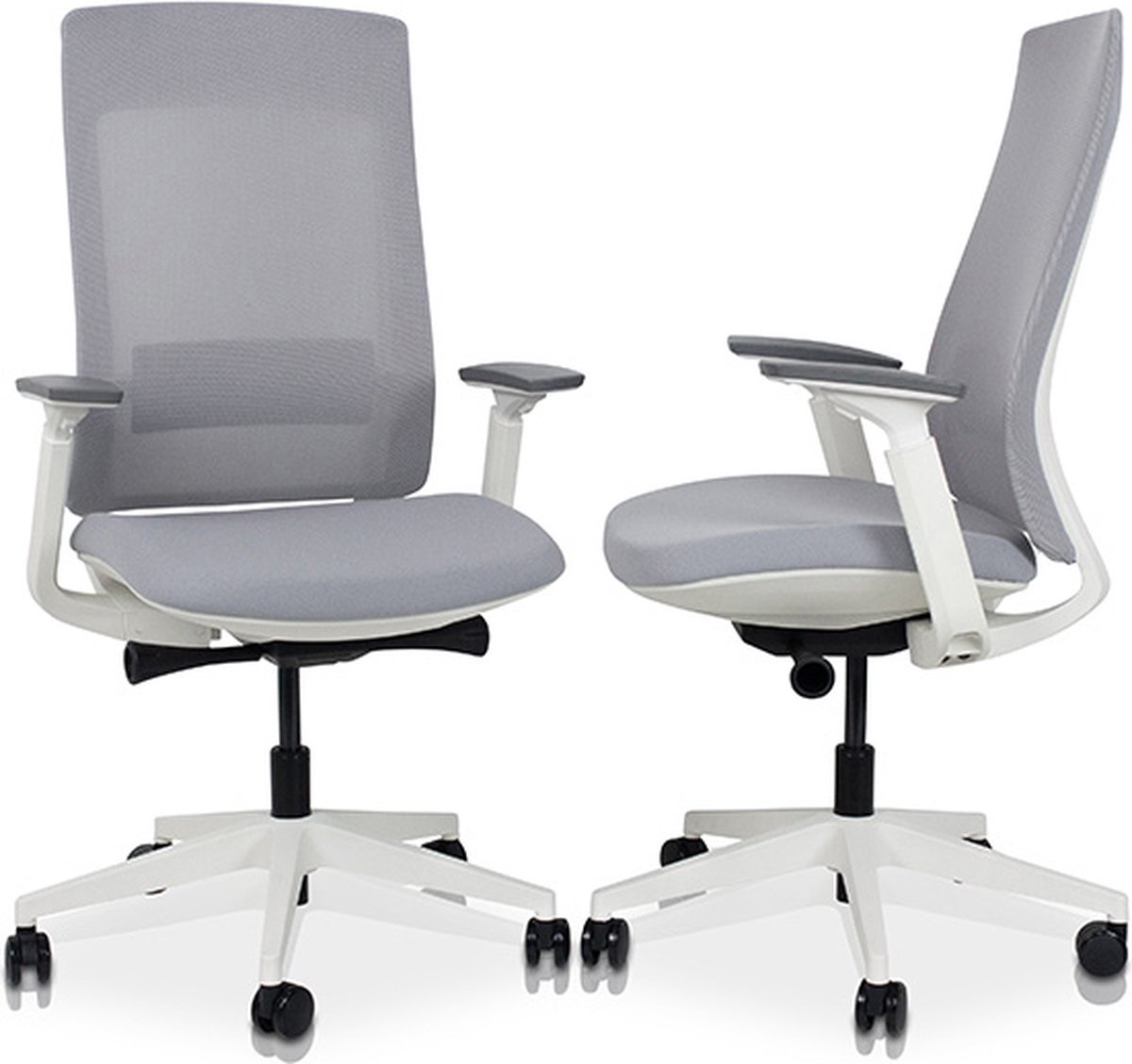 MRC PRO Design gray/white | Ergonomische bureaustoel | Arbo verantwoord| Zachte wielen