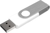 Usb Stick 128GB- Flash Drive-Wit-White-Opbergtasje-Storage bag