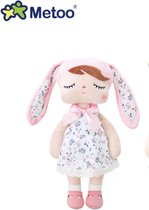 Metoo pluche knuffel - Knuffelpop Angela - 34 cm - inclusief geschenktas - baby cadeau - peuter cadeau - speelgoed